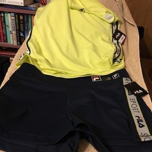 Jogging shorts and tank